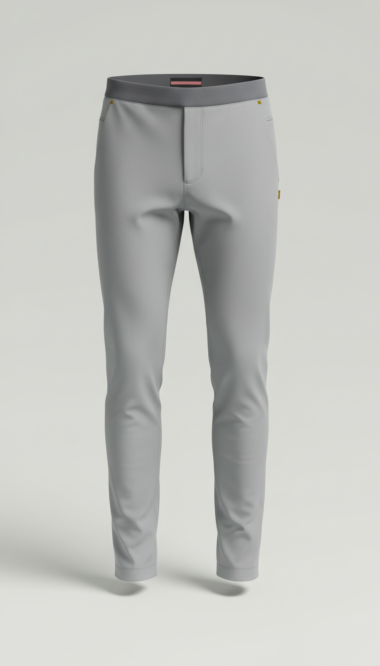 Cloud Grey Slim-Fit Tech Trousers